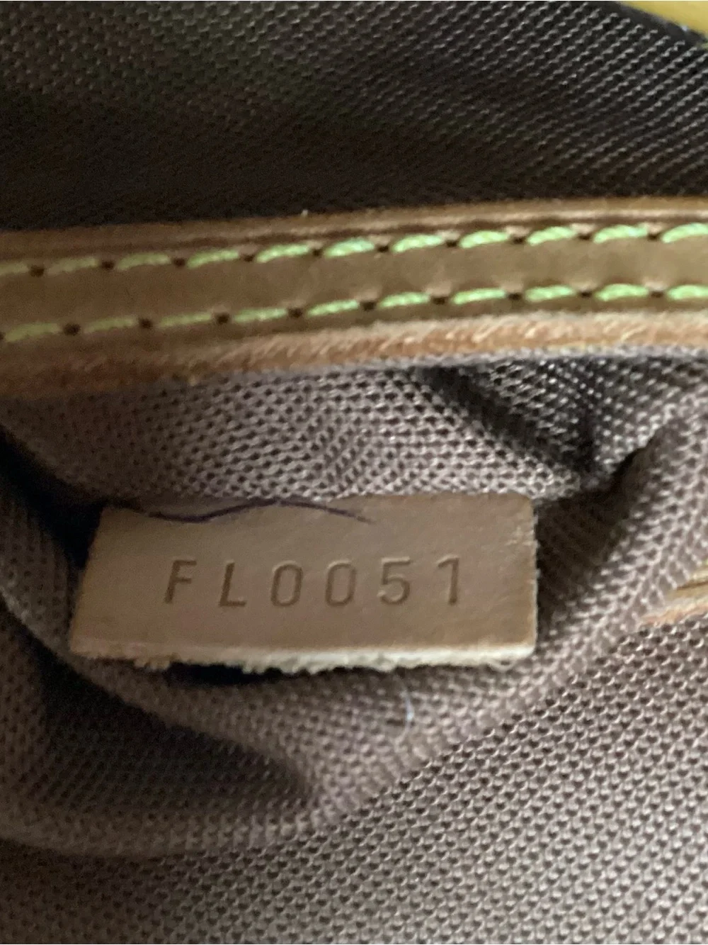 Louis Vuitton Brown Monogram Satchel with Tan Handles